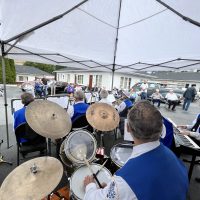 Retro car show and community event at 2400 Motel Kingsway