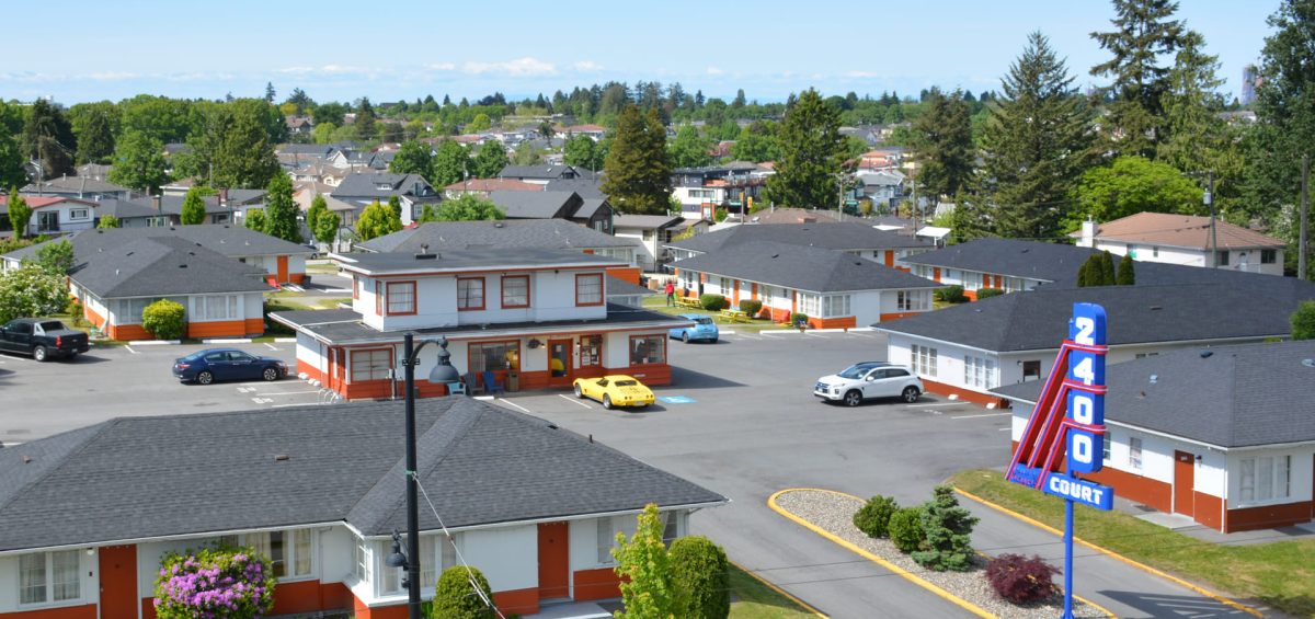 2400 Motel vintage motor court on Kingsway in East Vancouver